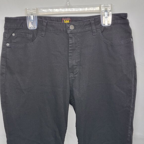 Lee Womens Jeans 14S Bootcut Premium Quality Smart Fit Black 35 X 29.5 - Picture 2 of 16